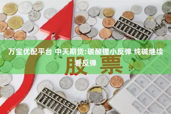 万宝优配平台 中天期货:碳酸锂小反弹 纯碱继续看反弹